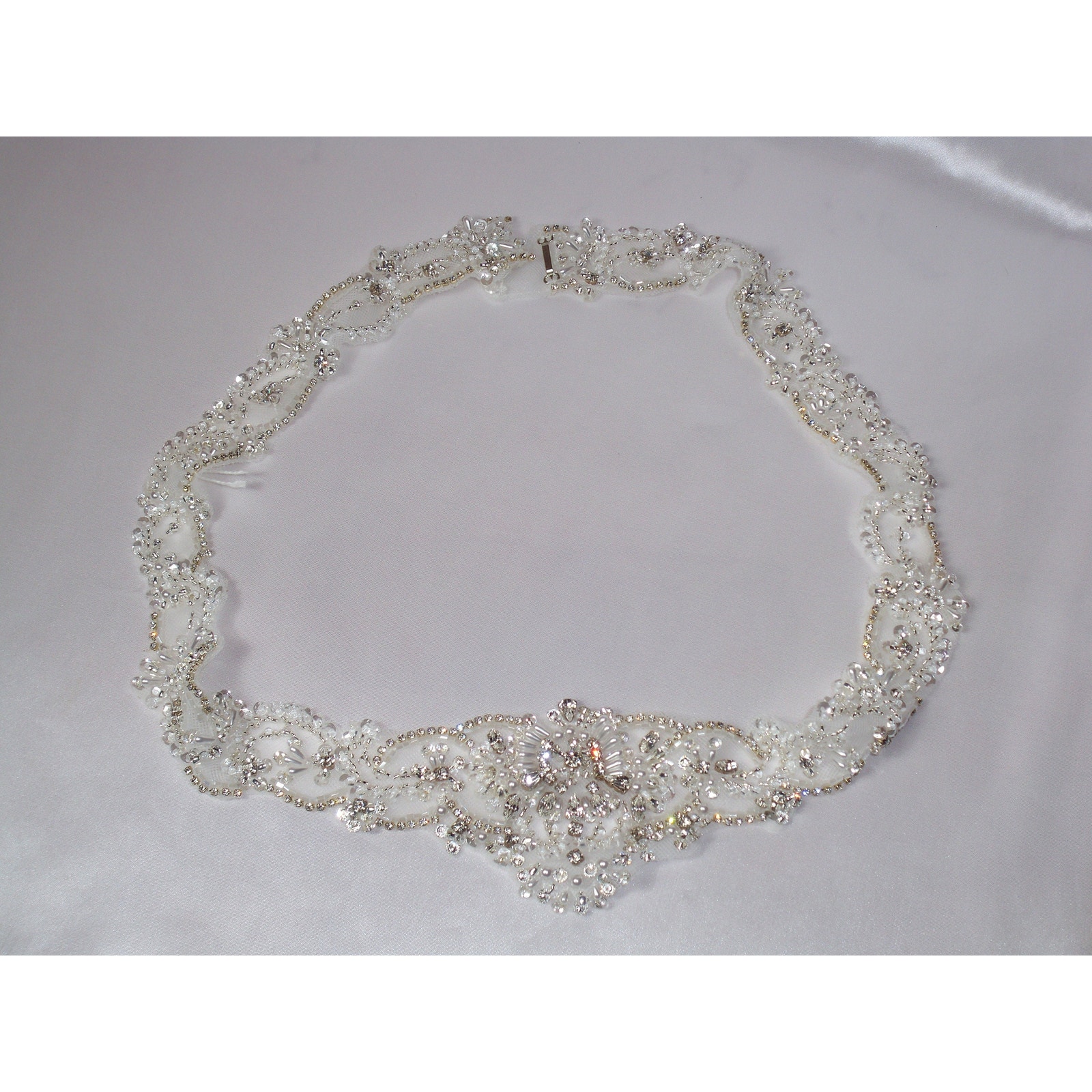Beaded Bridal Belt, Rhinestone Bridal Belt Sash, Dress Belt, Wedding Beaded Sash
